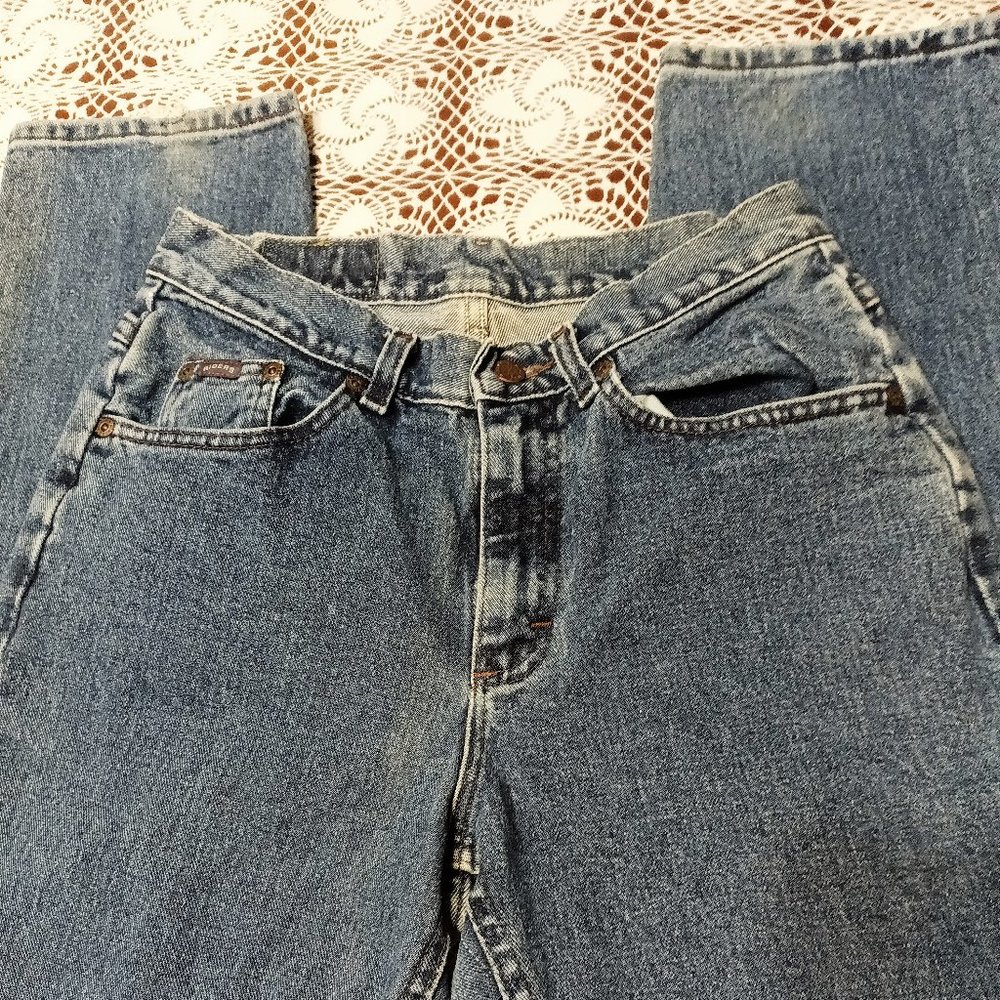 Women's Jeans, Lee Rider's, Size 8 Long, Straight Leg, W-13 1/2", Inseam-33"